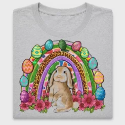 Easter Bunny Rainbow Eggs DTF Transfer