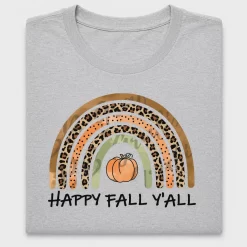 Happy Fall Y'all Pumpkin Rainbow DTF Transfer