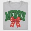 Retro Merry Crochet Bow DTF Transfer