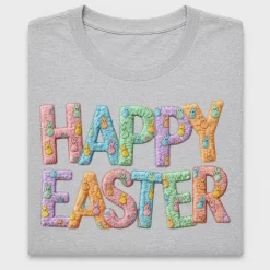 Colorful Crochet Easter DTF Transfer