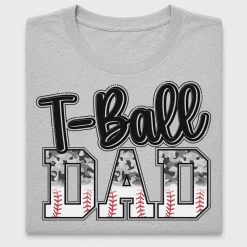 T-Ball Dad Camo DTF Transfer