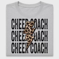Cheer Coach Leopard Lightning DTF Transfer