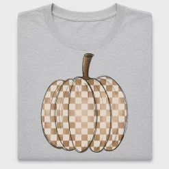 Checkered Pumpkin Fall DTF Transfer