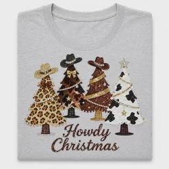 Howdy Christmas Tree DTF Transfer