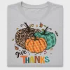 Thanksgiving Pumpkin Give Thanks DTF Transfer