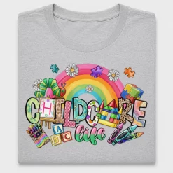 Childcare Life Rainbow DTF Transfer