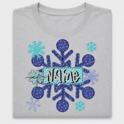 Personalized Winter Snowflake DTF Transfer