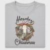 Howdy Christmas Cow Skull DTF Transfer