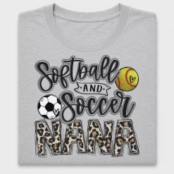 Softball Soccer Nana Leopard DTF Transfer