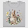 Watercolor Floral Bunny DTF Transfer