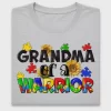 Grandma Warrior Autism Awareness DTF Transfer