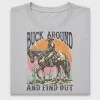 Retro Cowboy Buck Around DTF Transfer