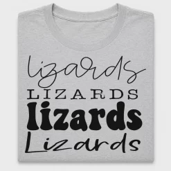 Lizards Typography DTF Transfer