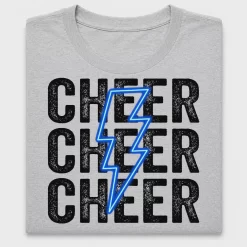 Cheer Neon Lightning Bolt DTF Transfer