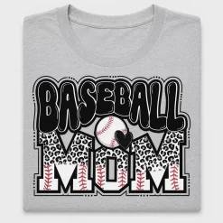 Baseball Mom Leopard DTF Transfer