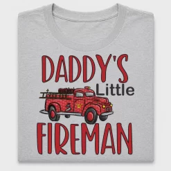Daddy's Little Fireman DTF Transfer