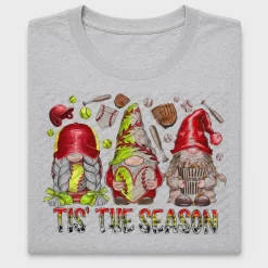 Baseball Softball Gnomes DTF Transfer