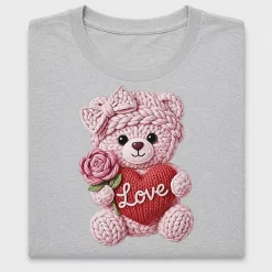 Valentine Teddy Bear Love Heart DTF Transfer