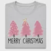 Pink Christmas Trees DTF Transfer