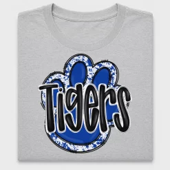 Tigers Grunge Paw DTF Transfer
