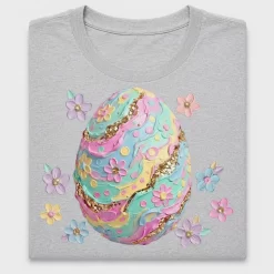 Floral Easter Egg DTF Transfer