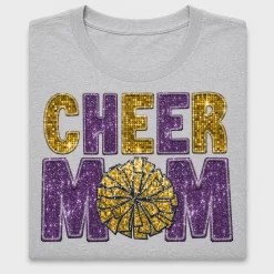 Cheer Mom Glitter DTF Transfer