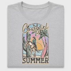 Western Cowgirl Summer DTF Transfer