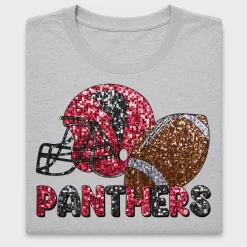 Sequin Panthers Football DTF Transfer