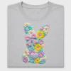 Floral Latch Hook Bunny DTF Transfer