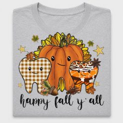 Happy Fall Y'all Pumpkin Teeth DTF Transfer