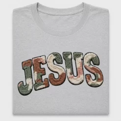 Jesus Camo Faux Chenille DTF Transfer