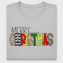 Merry Christmas Leopard Doodle DTF Transfer