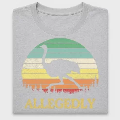 Retro Ostrich Allegedly DTF Transfer