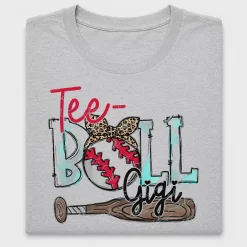 T-Ball Girl Leopard Bandana DTF Transfer