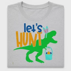 Let's Hunt Easter Dinosaur DTF Transfer