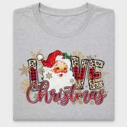 Retro Santa Love Christmas DTF Transfer