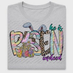 He Is Risen Easter Bunny DTF Transfer