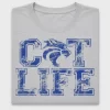 Distressed Cat Life DTF Transfer