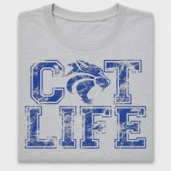 Distressed Cat Life DTF Transfer