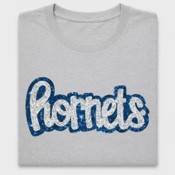 Hornets Glitter Sequin DTF Transfer