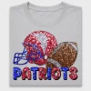 Sequin Patriots Football DTF Transfer