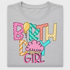 Birthday Girl Applique DTF Transfer