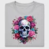 Floral Skull DTF Transfer