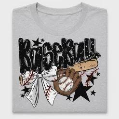 Baseball Bow DTF Transfer