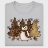Leopard Snowman Winter DTF Transfer
