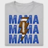 Football Mama Distressed Lightning DTF Transfer