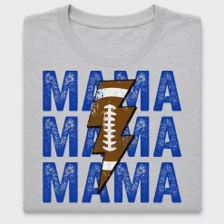 Football Mama Distressed Lightning DTF Transfer