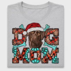 Dog Mom Christmas Leopard DTF Transfer