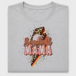 Baseball Mom Leopard Lightning DTF Transfer