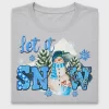 Let It Snow Snowman DTF Transfer